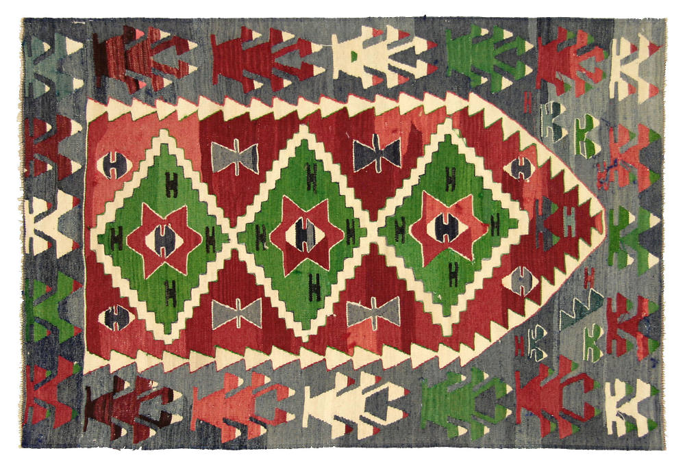 一些欧洲家具&配饰&地毯&灯具高清大图_Anatolian Kilim, 4\\\\\\'5 x 3\\\\\\'----53 L x 36 W---wool.jpg