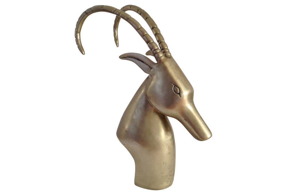 一些欧洲家具&配饰&地毯&灯具高清大图_African Antelope Brass Sculpture---16 L x 6.25 W x 19 H---brass (1).jpg