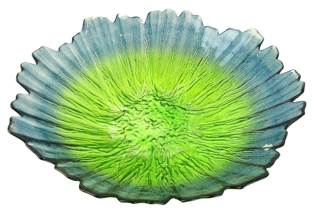 一些欧洲家具&配饰&地毯&灯具高清大图_Bright Green & Blue Glass Centerpiece-----14 W x 3.5 H---glass (3).jpg