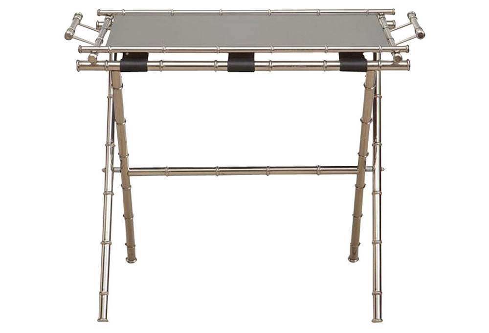 一些欧洲家具&配饰&地毯&灯具高清大图_French Bamboo-Style Tray Table----24 L x 16 W x 22 H----nickel&glass&leather.jpg