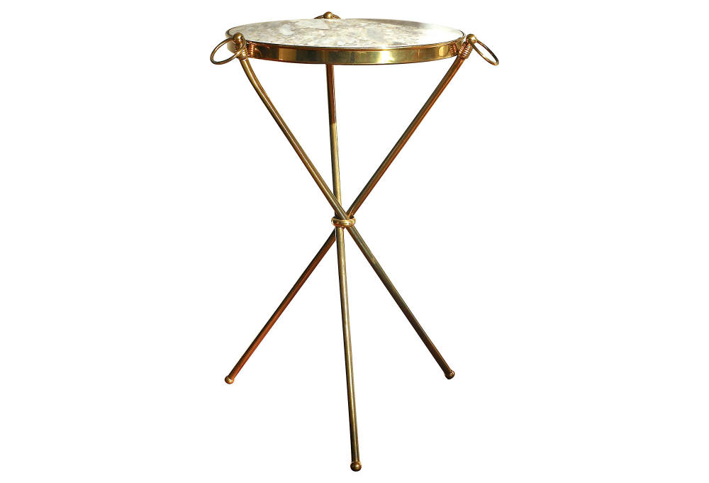 一些欧洲家具&配饰&地毯&灯具高清大图_Italian Brass Tri-Leg Table---12.5 W x 21 H---brass&marble.jpg