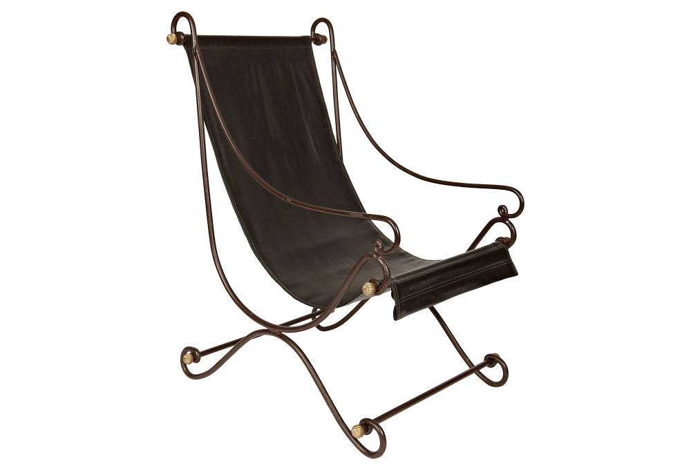 一些欧洲家具&配饰&地毯&灯具高清大图_Jansen-Style Campaign Lounge Chair----29 L x 22 W x 41 H----ironbrassvinyl (1).jpg