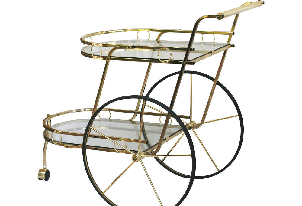 一些欧洲家具&配饰&地毯&灯具高清大图_Midcentury Bar or Tea Trolley---40 L x 23 W x 35 H----steel&rubber&glass.jpg