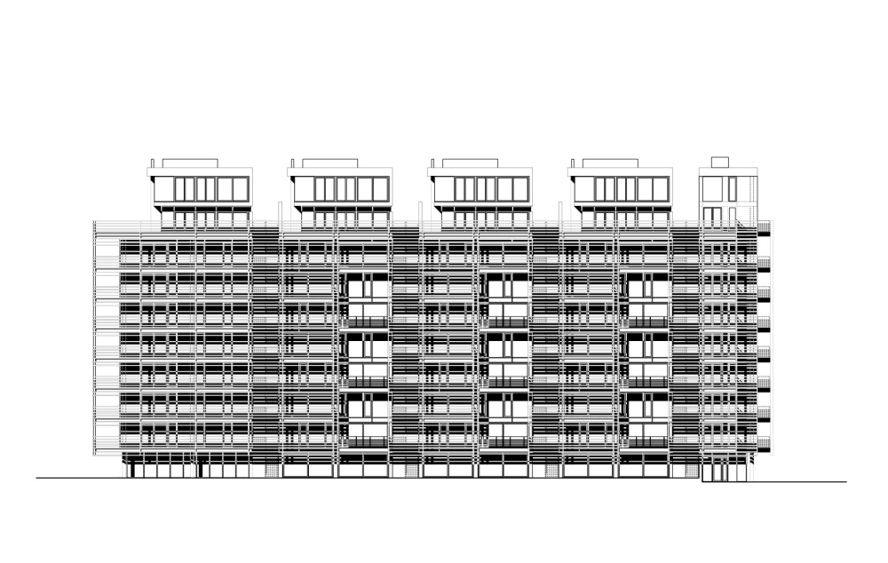 大师理查德·迈耶新作--意大利索洛丽都公寓_east_elevation.png