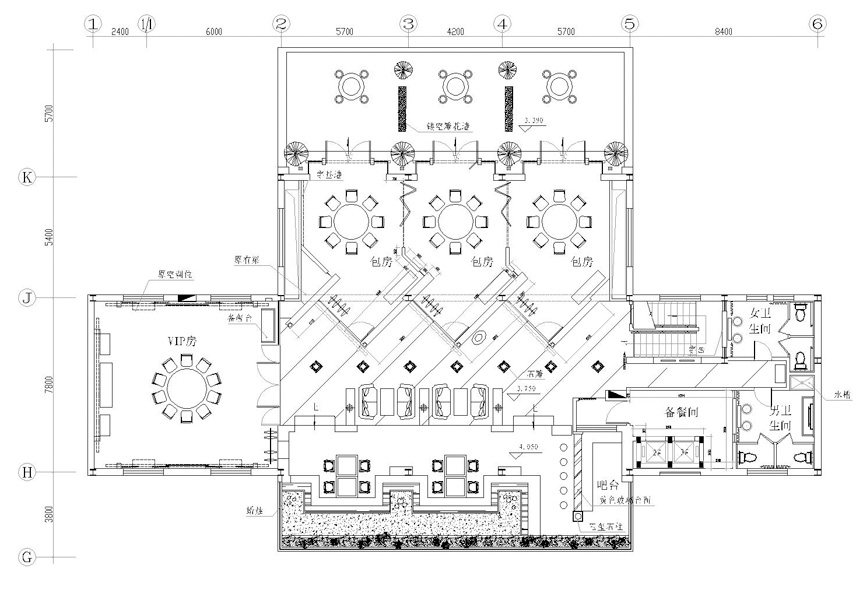 国际风格餐厅(图片）_二层平面图-Model.jpg