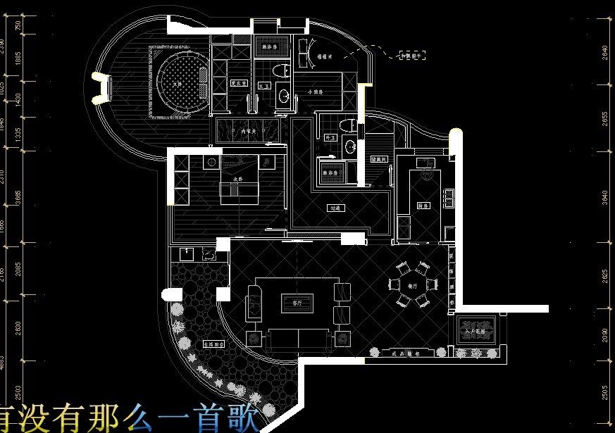 弧形的户型 刚做的平面布置 感觉不是很好 希望大家多交流_QQ图片20130628172459.jpg