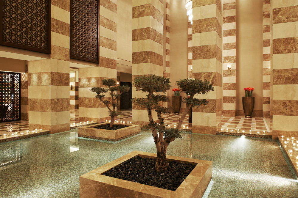 卡塔尔多哈瑞吉酒店The St. Regis Doha（官方2100像素大图）165张_The St. Regis Doha—Lobby - Water Feature.jpg