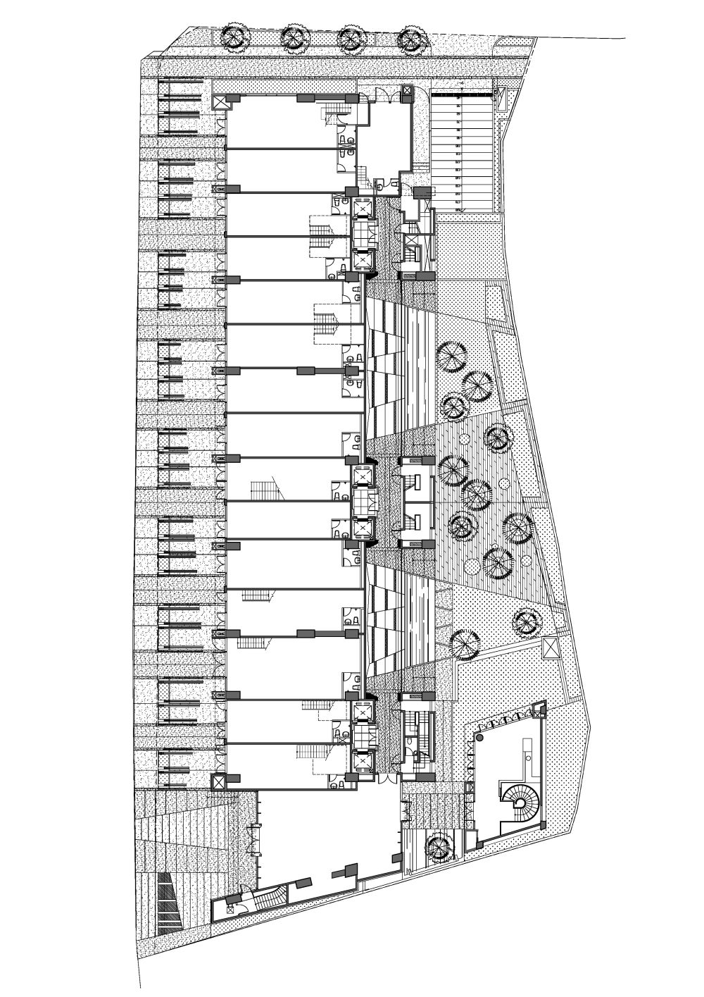 朱弘楠- 国扬天母住宅_朱弘楠建筑师 - 国扬天母集合住宅 - 一楼内廊道平立面.jpg