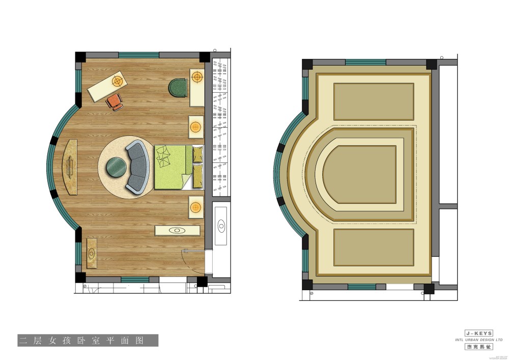 初来、贡献、J--KEYS（杰克馬仕）设计、福州主题公园_@MT-BBS_022二层女孩卧室平面图.jpg