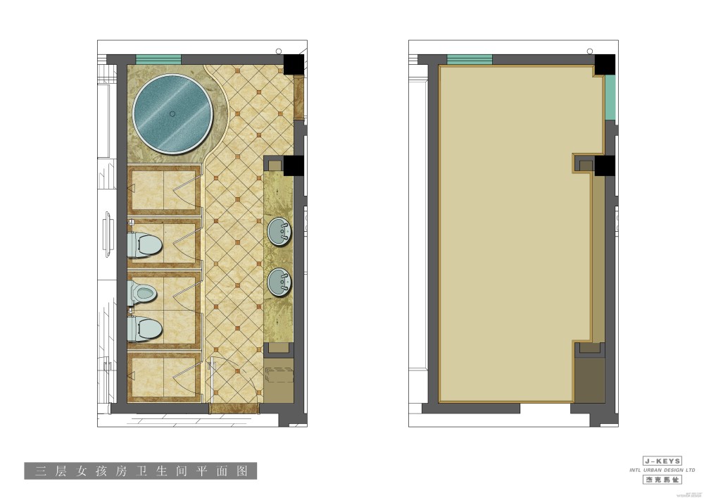初来、贡献、J--KEYS（杰克馬仕）设计、福州主题公园_@MT-BBS_034三层女孩房卫生间平面图.jpg