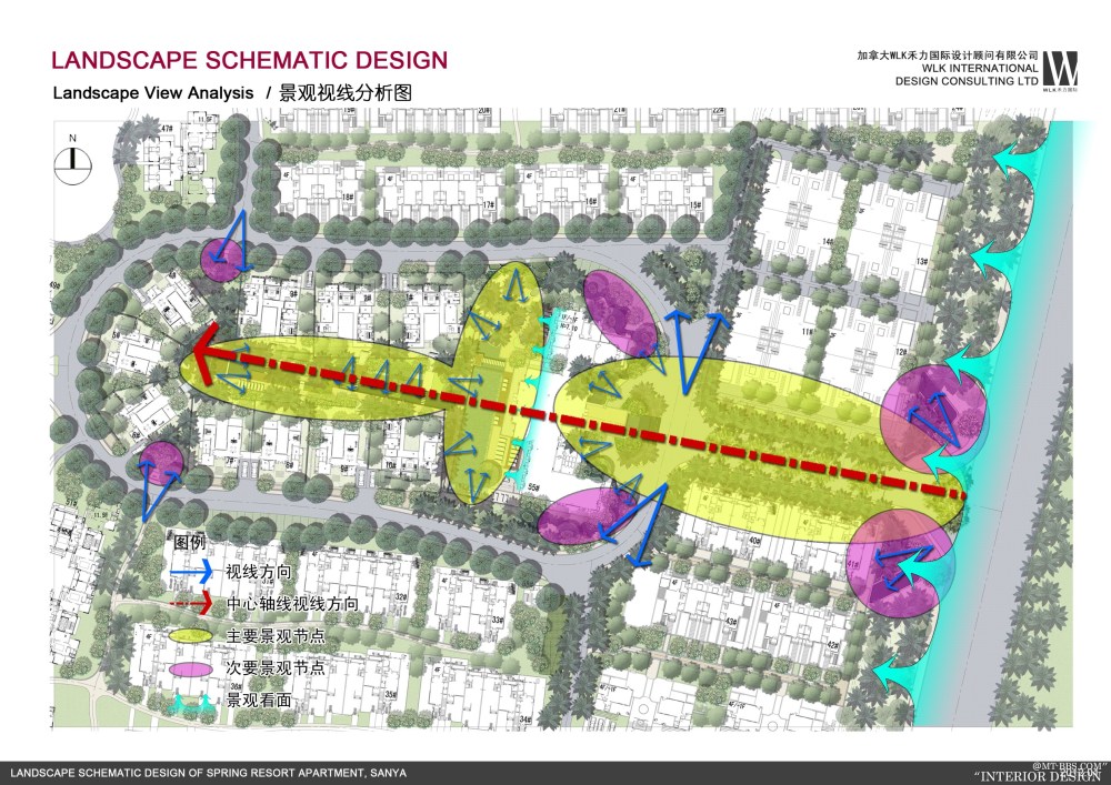 加拿大WIK设计----海南三亚南田温泉度假公寓景观设计方案_B07景观视线分析图.jpg