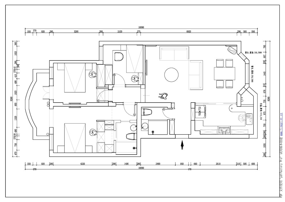 【设计师的困惑】---对自家房子装修设计平面的烦恼_翰林花园3.jpg