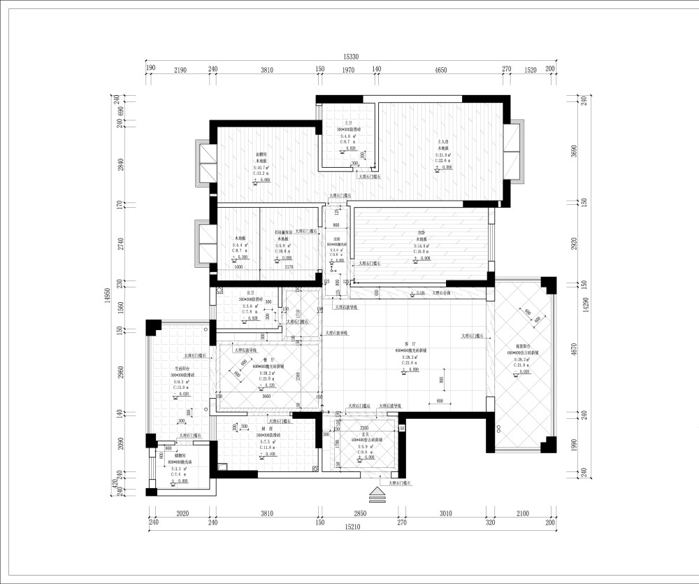 （家装的）施工图模范_12地面布置图.jpg