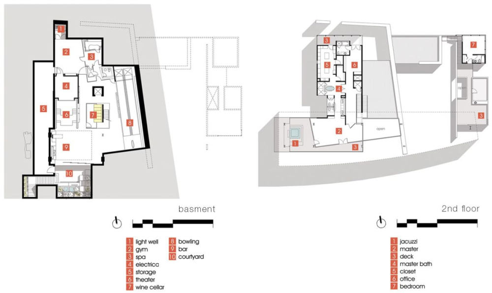 美国内华达州拉斯维加斯--The J2 Residence(别墅）_Second-Floor-Plan-Massive-Modern-Home-in-Las-Vegas.jpg