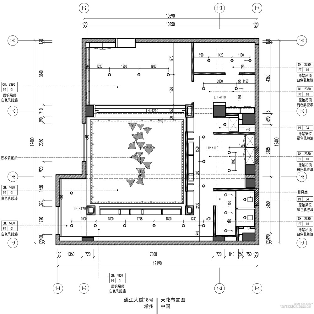 KEN空间设计(赵自强)--办公空间设计概念&室内规划_天花布置图 彩.jpg