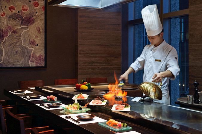 宁波逸东豪生大酒店 Howard Johnson IFC Plaza Ningbo_Tachibana Japanese Restaurant Teppanyaki 橘日餐厅铁板烧.jpg