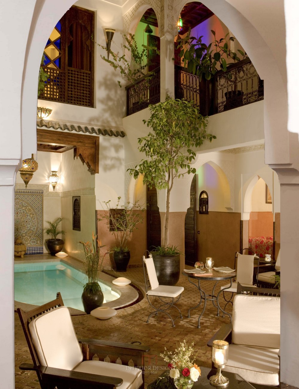 摩洛哥马拉喀什悦椿度假酒店 Angsana Riads Collection Morocco_27797403-H1-BlancCourtyardEVE1B-lobby.jpg