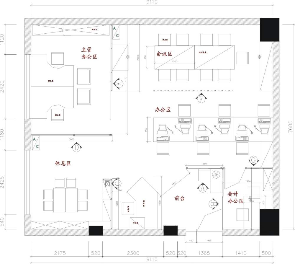 一个小办公室 大家多给意见