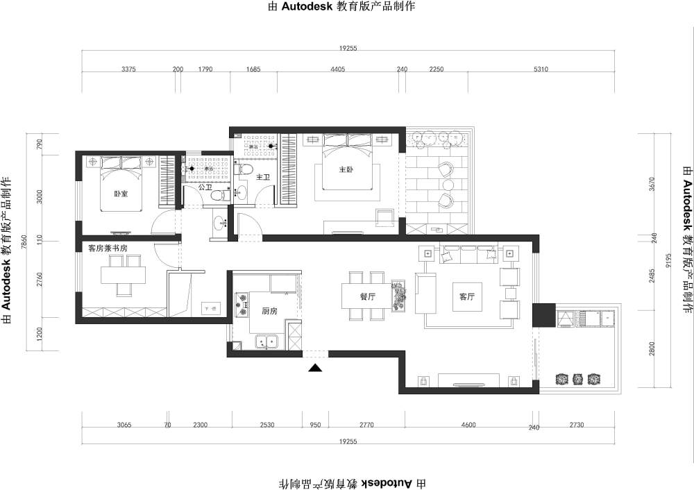 【君熙晨】《设计_品质_心空间》 —不断更新_中航城B区12号楼9单元201-Model.jpg