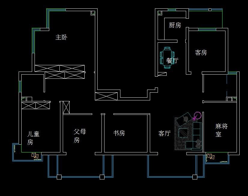 朋友家的房子，2套合并，不知道改怎么改造，求帮主_QQ图片20130816152529.jpg