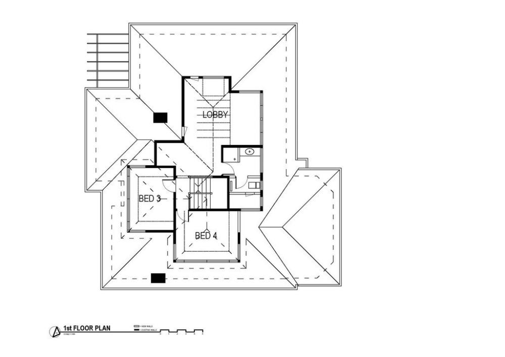 澳大利亚墨尔本--Kew House_First-Floor-Plan-Extension-in-Melbourne-Australia.jpg