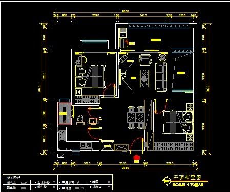 小户型户型方案_方案一