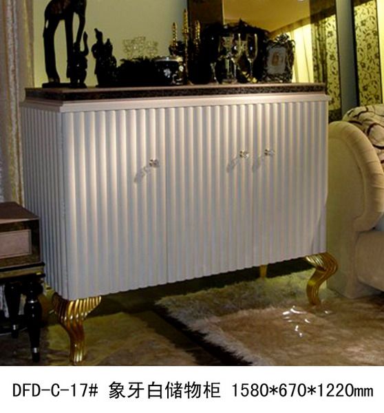 美式新古典风格澳美家具系列_DFD-C-17#  象牙白储物柜 .jpg