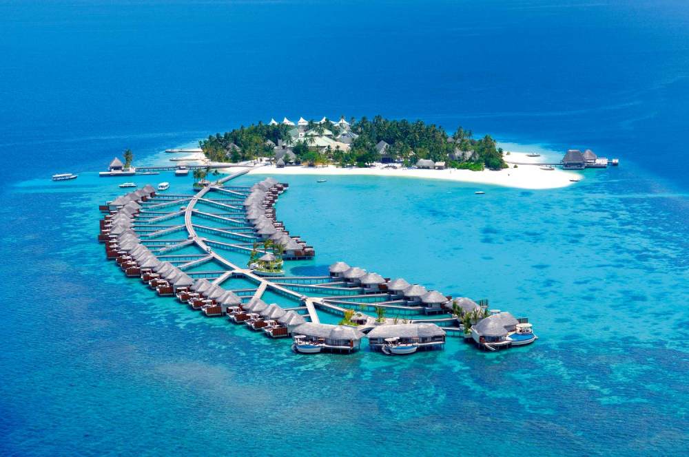 马尔代夫北阿里环礁W水疗度假酒店_10)W Retreat &amp_ Spa - Maldives—Aerial view 拍攝者.jpg