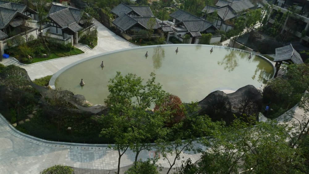 [悦榕庄] 重庆北碚悦榕庄现场照片banyantree，Chongqing_20130825_重庆北碚悦榕庄现场照片，普通客房阳台景观