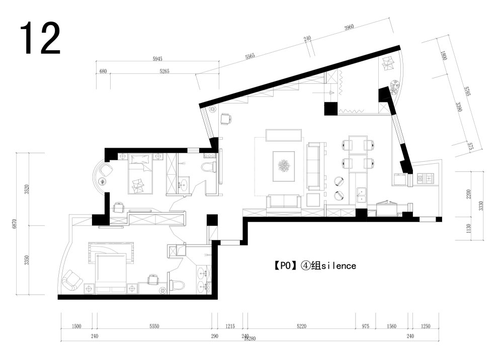 【第一期-住宅平面优化】一个奇异户型13个方案,求投票+点评_12.jpg