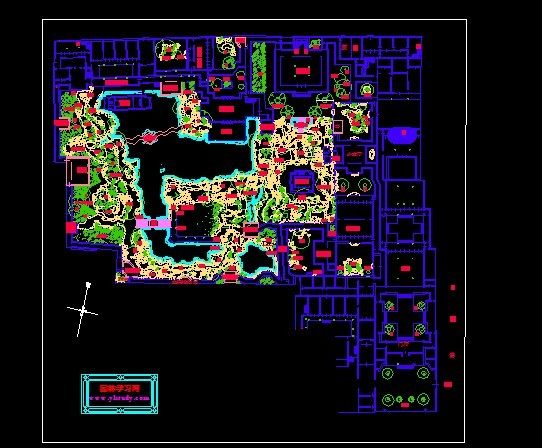 苏州园林平面图 CAD沧浪亭·留园·狮子林·怡园·拙政园_狮子林.jpg