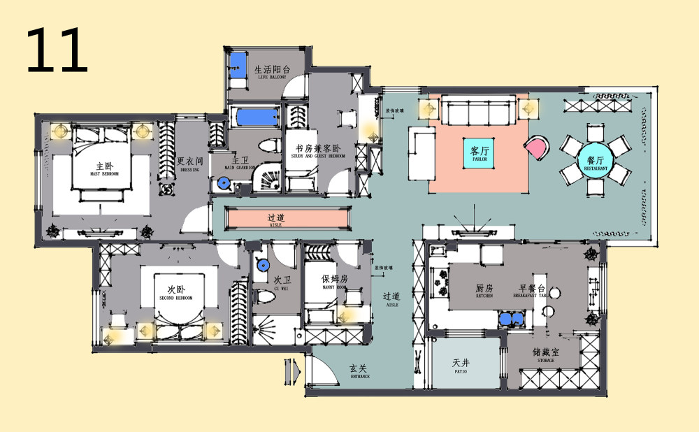 【第二期-住宅平面优化】同一户型19个方案,求投票+点评_11.jpg