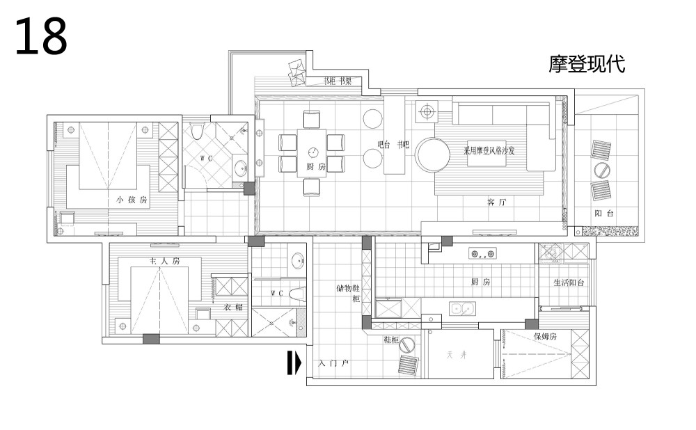 【第二期-住宅平面优化】同一户型19个方案,求投票+点评_18.jpg