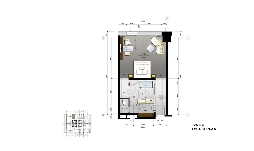 CCD--天津梅江南皇冠假日酒店方案设计概念_46C型房平面.jpg