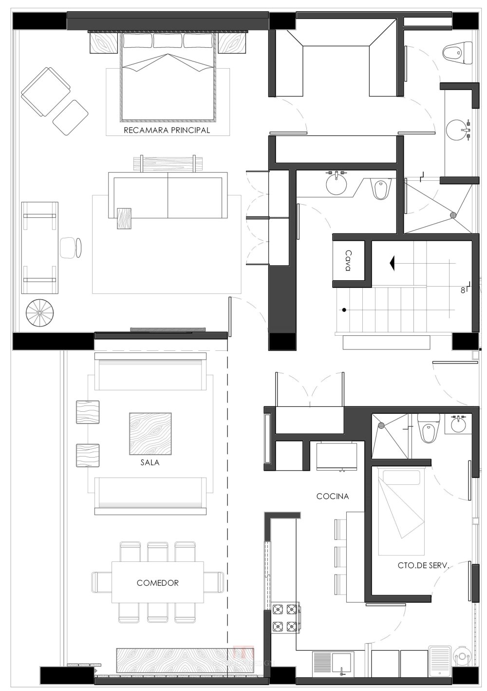 墨西哥城Anatole France 公寓_Apartment-Anatole-France-13.jpg