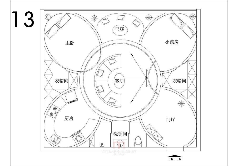 【第四期-住宅平面优化】 一个小户型13个方案,求投票+点评_13.jpg