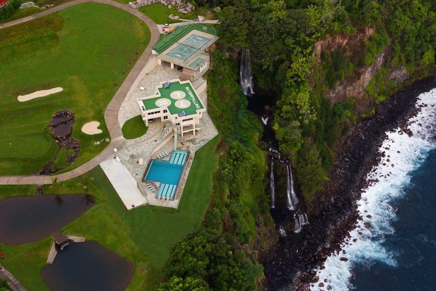 在夏威夷大岛的Waikaumalo Maulua宅基_aerial-view-mansion.jpg