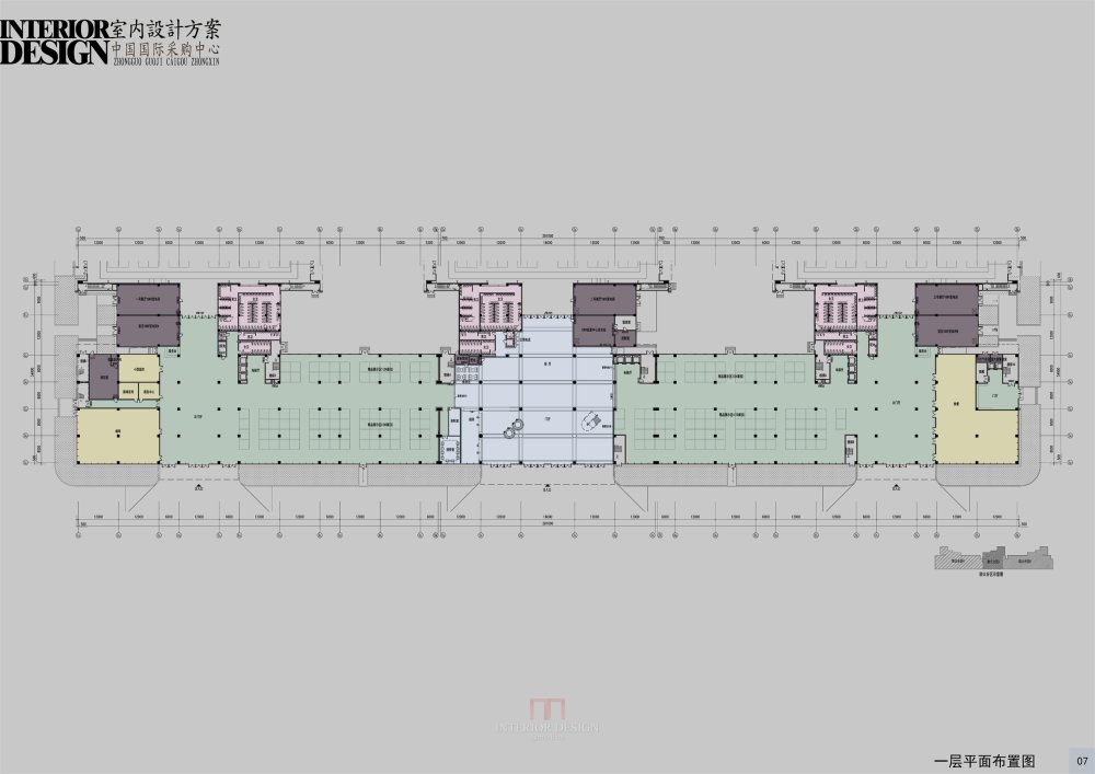 中国国际采购中心室内设计方案_007一层平面布置图.jpg