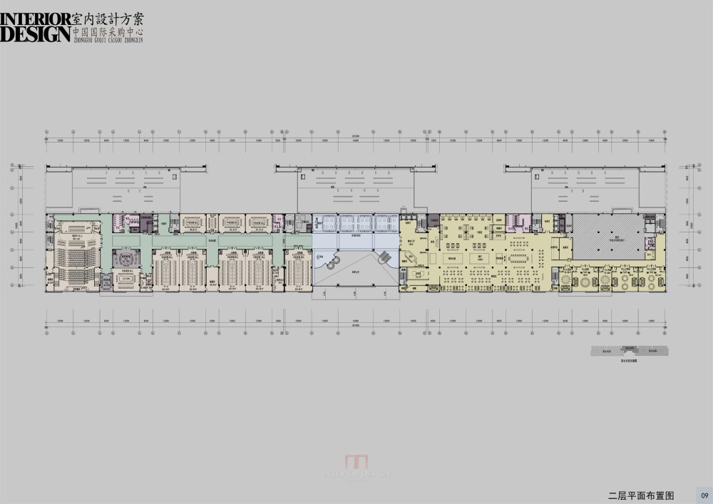 中国国际采购中心室内设计方案_009二层平面布置图.jpg