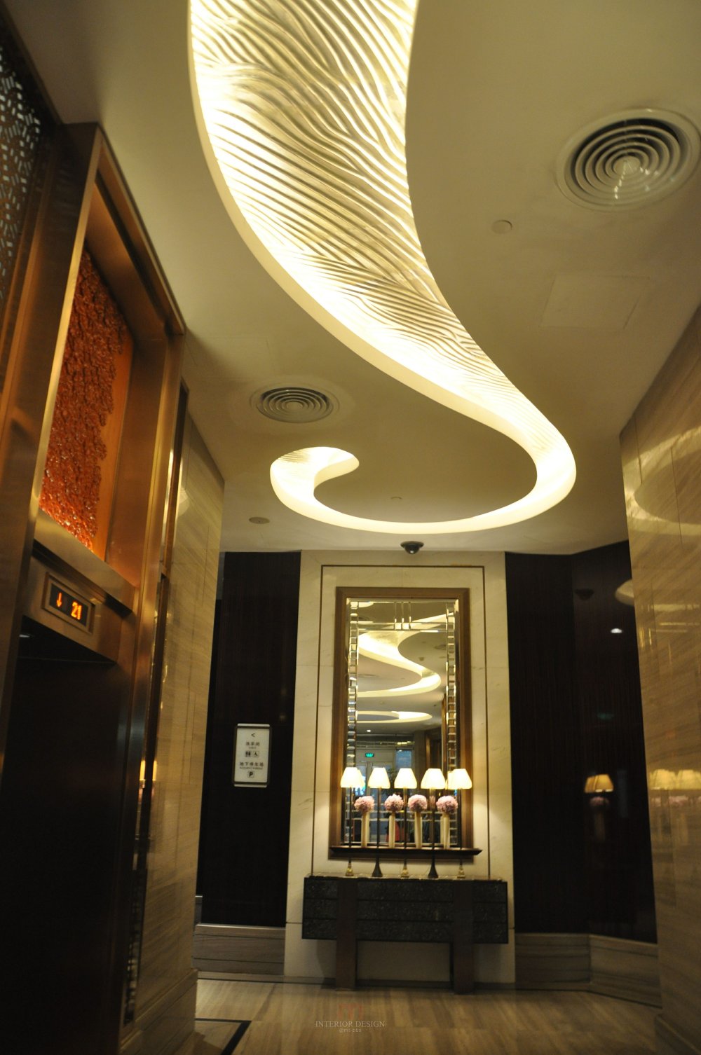 浙江大酒店日式餐厅考察_一楼电梯厅