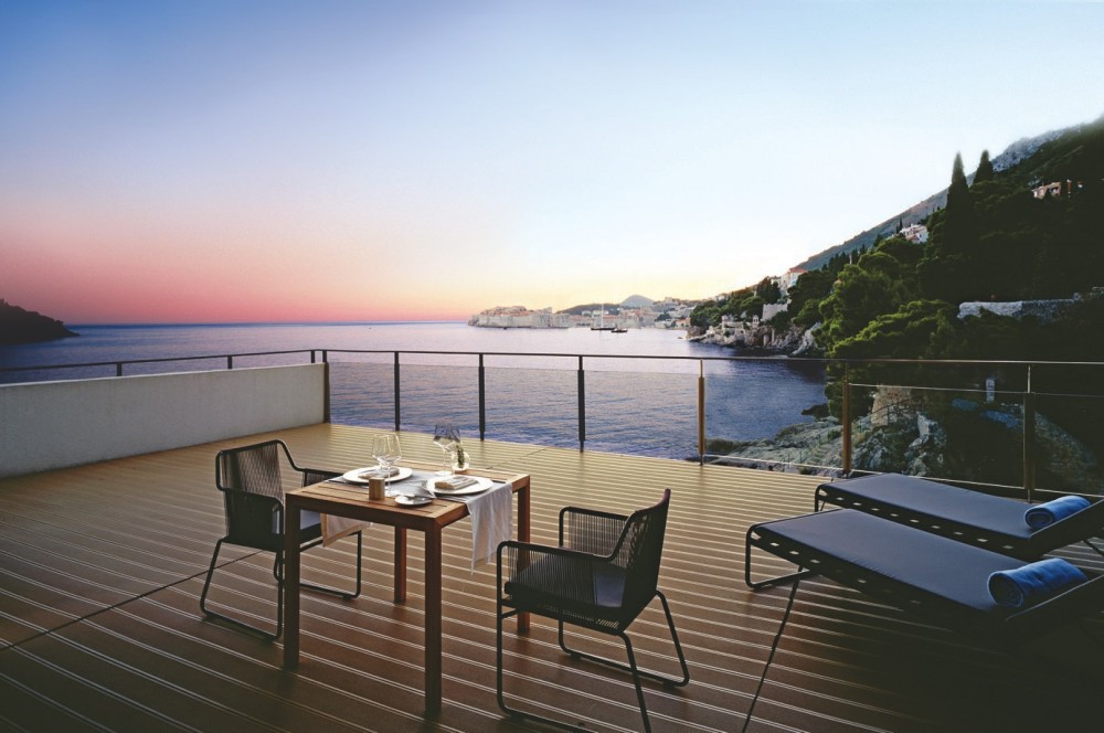 克羅埃西亞杜布若维尼克别墅酒店 Villa Dubrovnik_43590005-H1-Royal_Suite_Terrace_Sunset.jpg