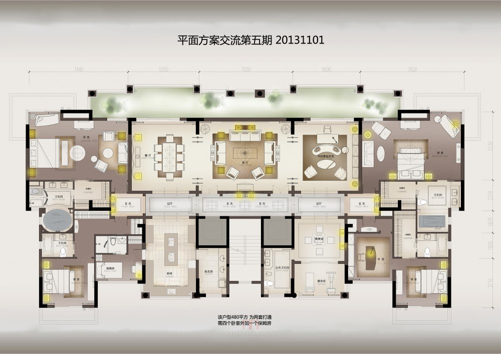 【第五期-住宅平面优化】 两套打通户型16个方案,求投票点评_12.jpg