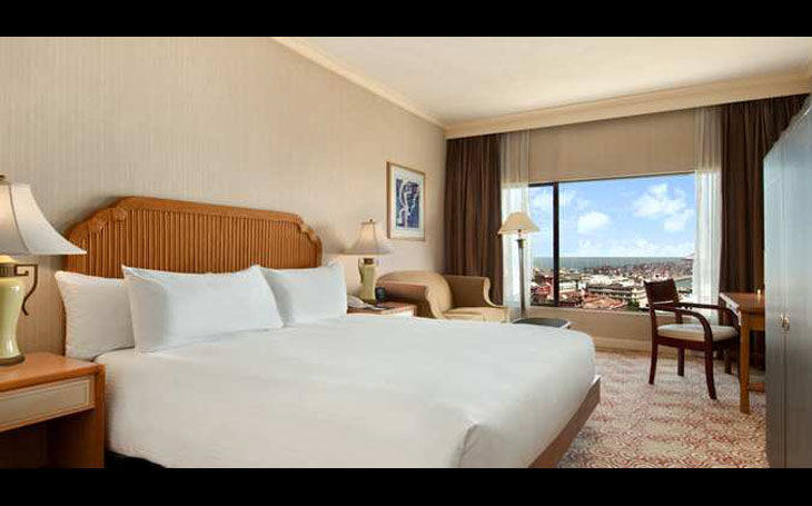 斯里兰卡－科伦坡希尔顿酒店（Hilton Colombo ）_超大床房.jpg