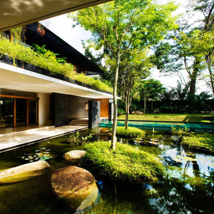 庭院景觀設計精華——新加坡Cluny House_01