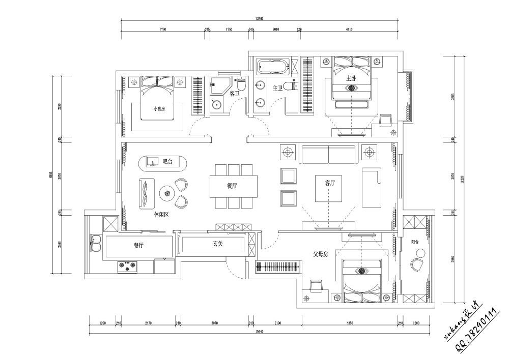 148平米住房求合理布局_@MT-BBS毫宅-Model2.jpg