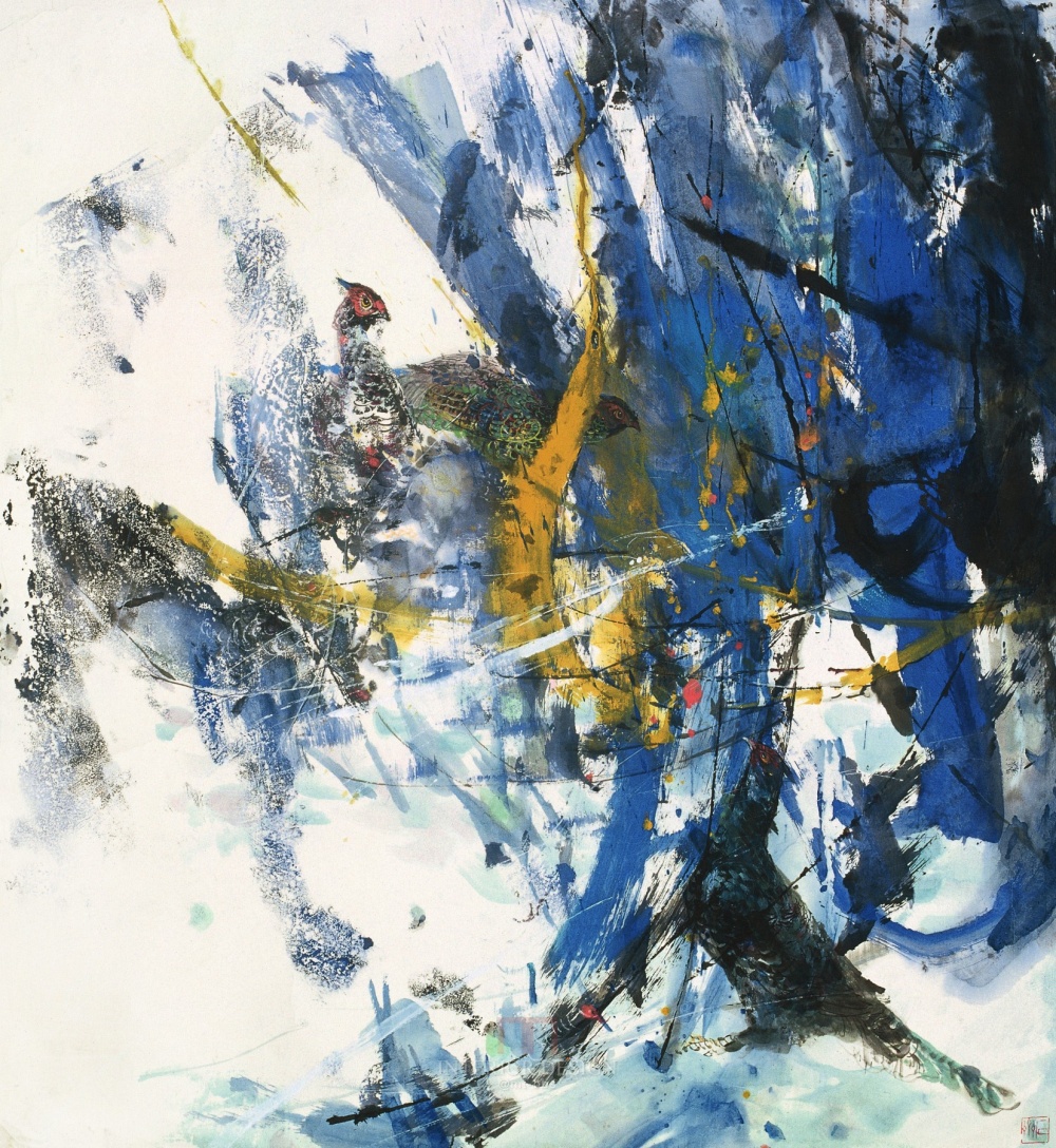 石齐大师作品_雪雉1988年89x96cm.jpg