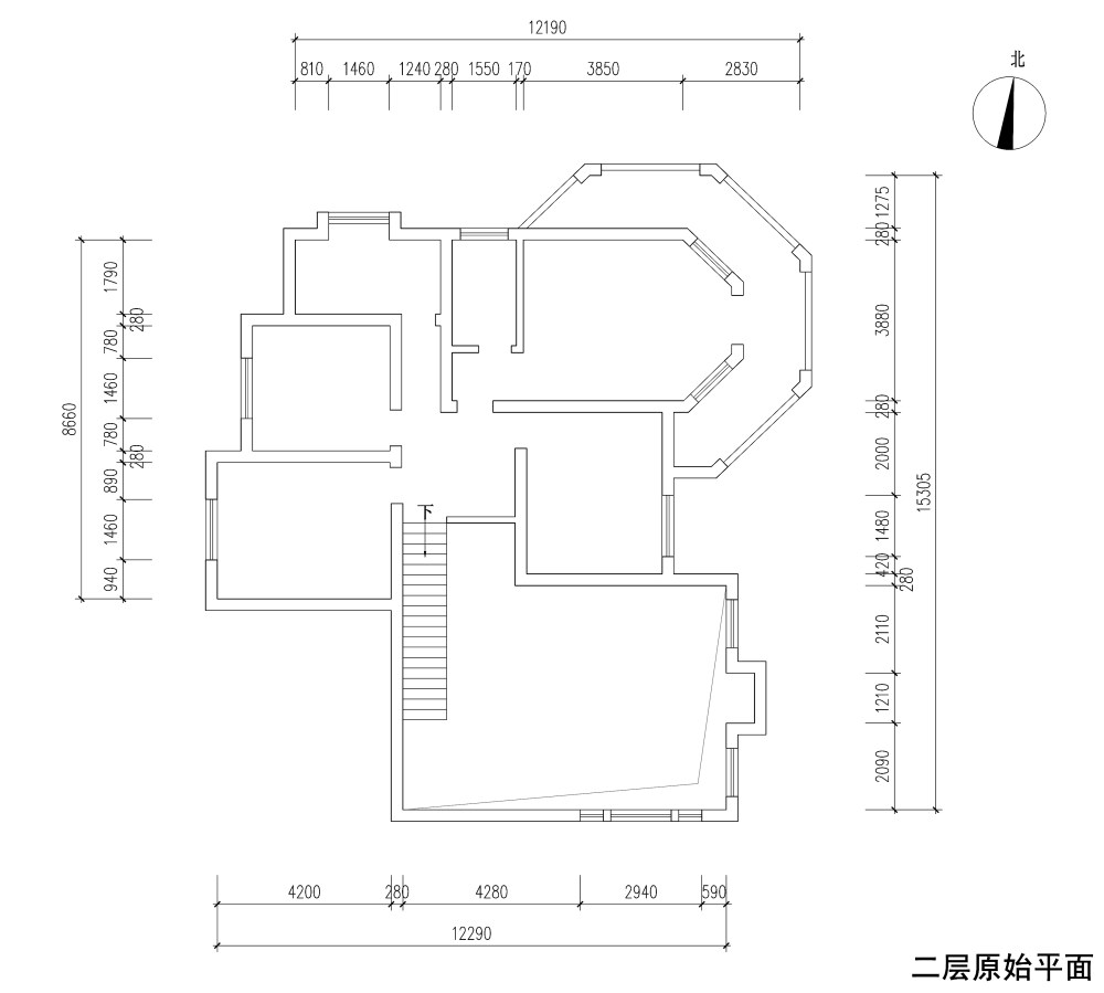 二层原始结构图