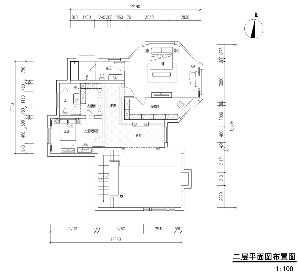 二层平面方案布置图