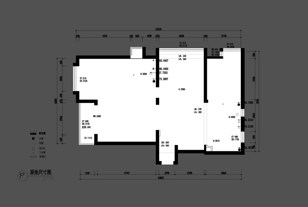 这户型...求新思路....！._原建筑图