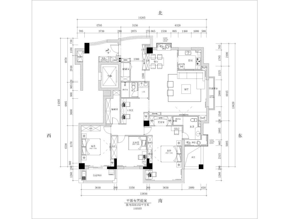 150平米套内是否有更合理的利用空间，时间1号至5号_0104-Model.jpg